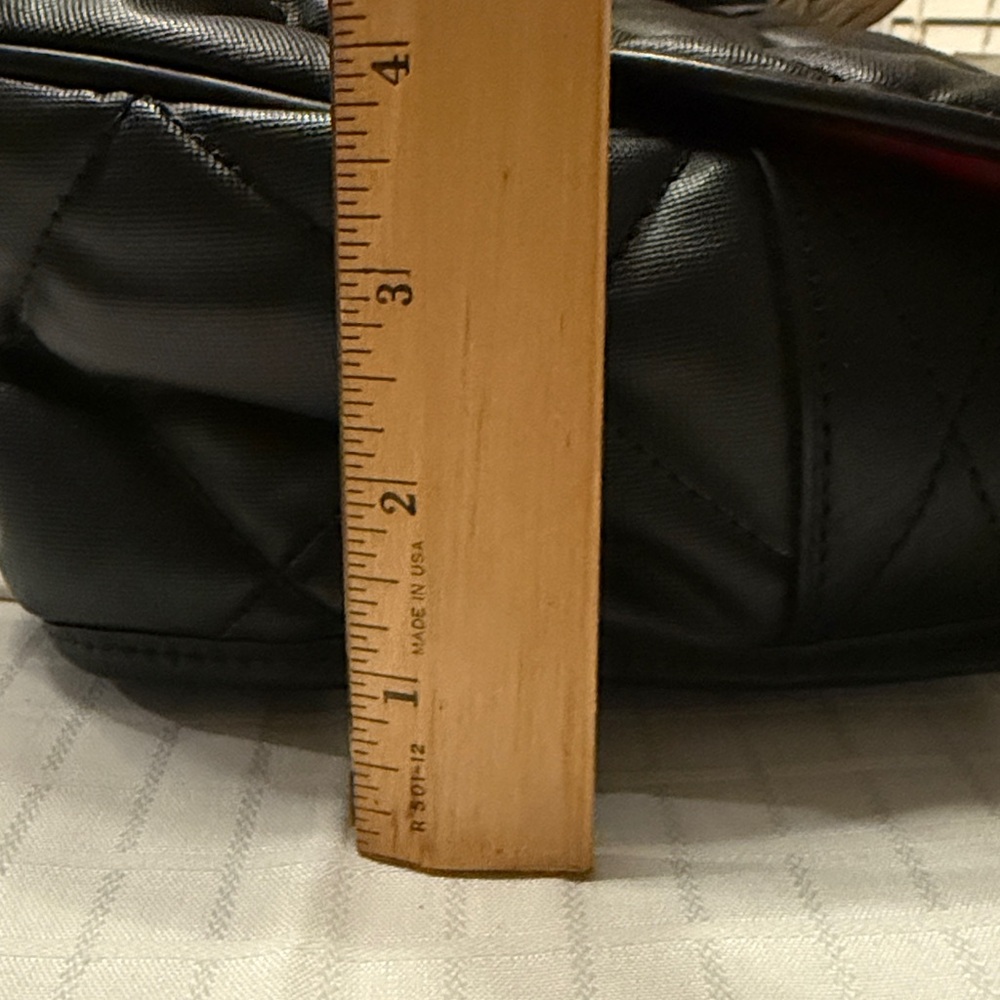 Dooney & Bourke Black Quilted Nylon/Leather Crossbody Purse - Picture 14 of 14